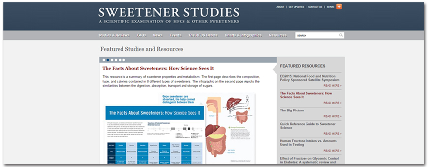 sweetener studies website